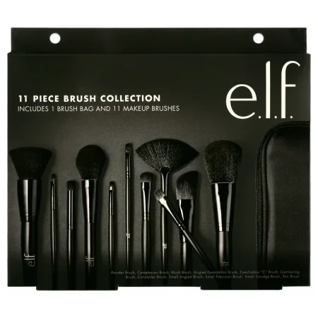 elf 11 Piece Brush Collection Includes 1 Brush Bag and 11 Makeup Brushes - 11pc