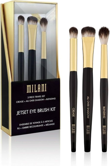 Milani Jetset Eye Brush Kit (3 Piece Set)