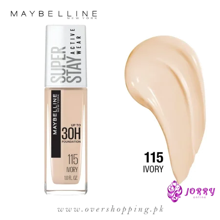 Maybelline  Superstay Active Wear 30 Hour Long-Lasting Liquid Foundation - 115 ivory