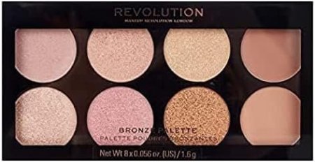  Revolution, Ultra Blusher Palette, Golden Sugar 2 Rose Gold, 8 Shadows, 12.7 g